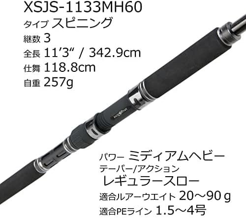 アブガルシア　ソルティーステージ　プロトタイプ　XSJS-1133MH60 アブ ガルシア ソルティーステージ プロトタイプ ショアジギング